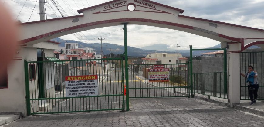 Hermoso Terreno en Venta, Coop. Vivienda Ejercito Nacional (Cazhapamba) 65000$